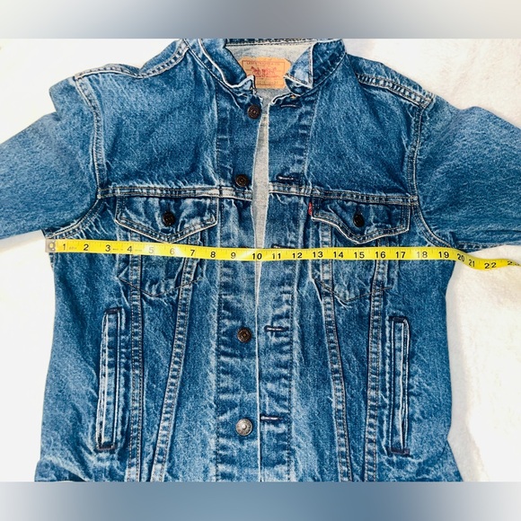 VINTAGE Levi's 70506 Denim Trucker Jacket 1980s - Picture 8 of 10